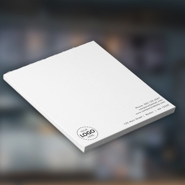 Logo d'entreprise minimal et Bloc-notes de télécha (Créateur téléchargé)