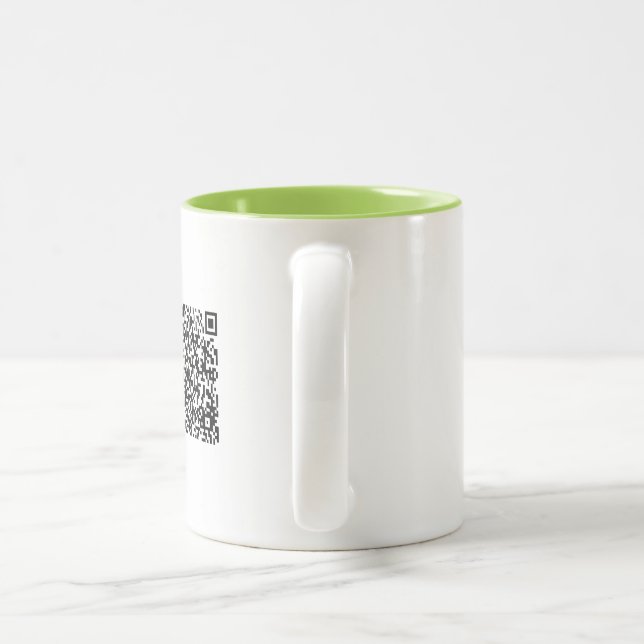 Logo d'entreprise moderne avec code QR Mug (Poignée)