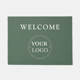 Logo d'entreprise Moderne Tapis de sol en Vert Sau
