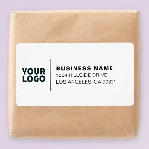Logo d'entreprise moderne White & Black Adresse de