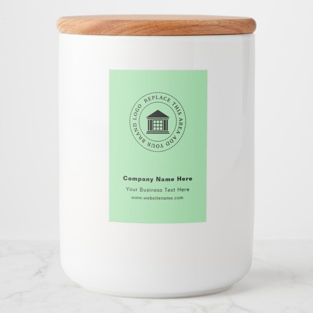 Logo d'entreprise | Nom | Étiquette personnalisée  (Devant)