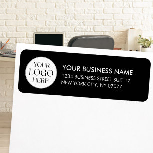 Logo d'entreprise personnalisé Adresse de retour N
