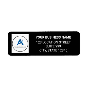 Logo d'entreprise personnalisé Adresse de retour n