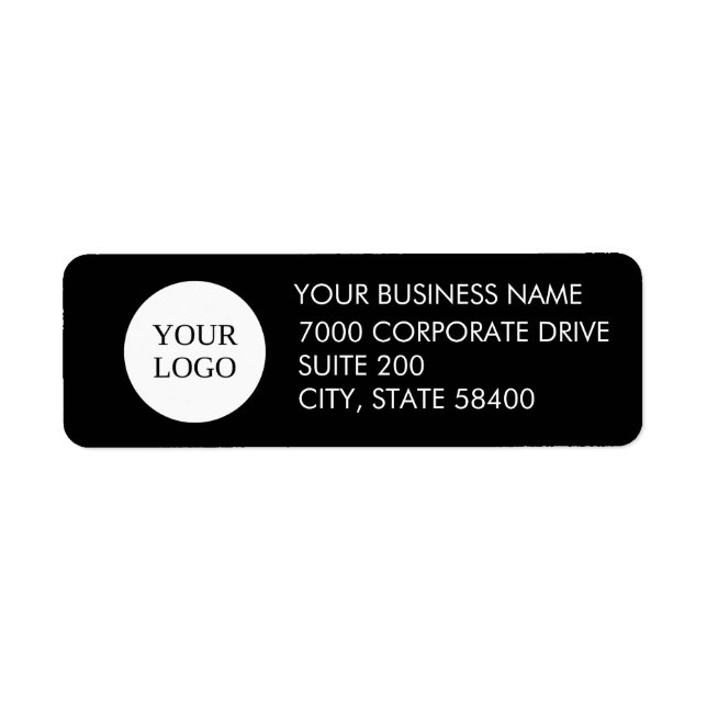 Logo d'entreprise personnalisé Black Company Adres (Devant)