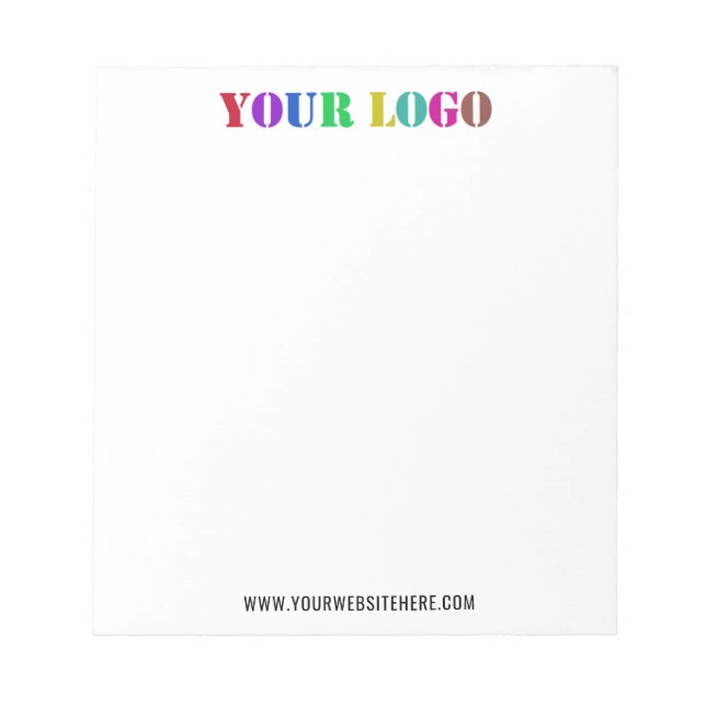 Logo d'entreprise personnalisé et Bloc-notes promo (Devant)