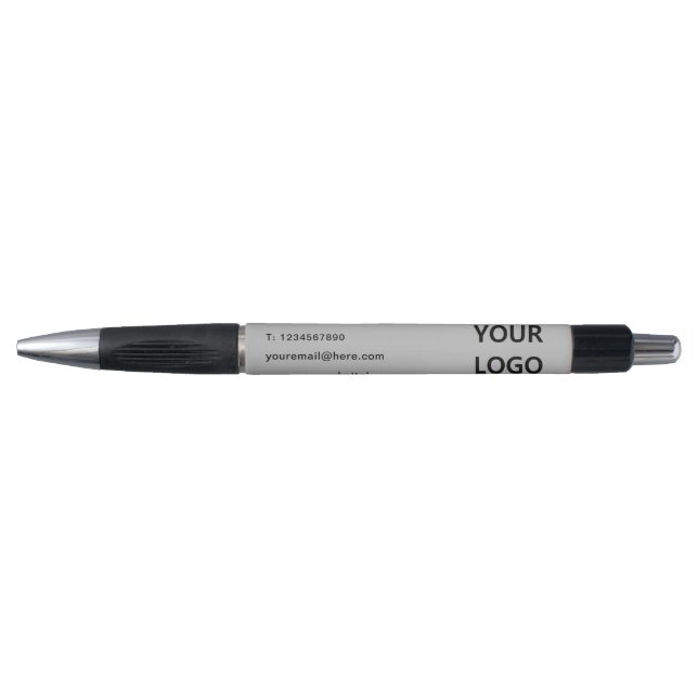 Logo d'entreprise personnalisé et Modèle de stylo  (Devant)