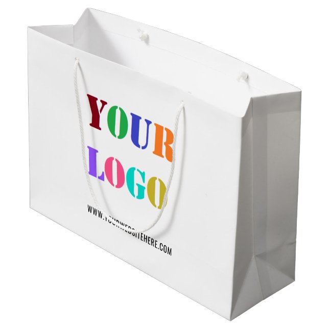 Logo d'entreprise personnalisé et sac cadeau d'ent (Dos Angle)