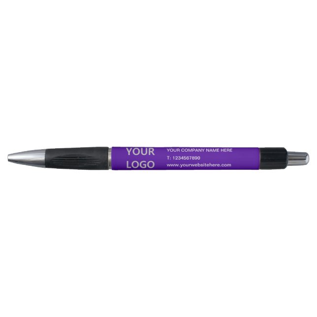 Logo d'entreprise personnalisé et stylo promotionn (Devant)