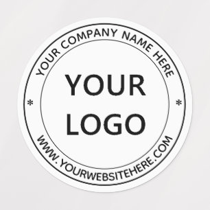 Logo d'entreprise personnalisé Étiquettes de con