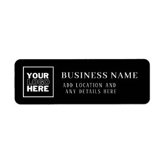 Logo d'entreprise personnalisé noir et blanc