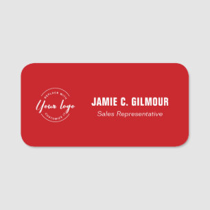Logo d'entreprise personnalisé sur badge magnétiqu