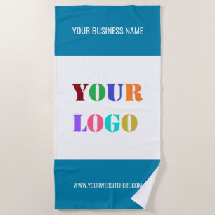 Logo d'entreprise personnalisé Texte serviette de 