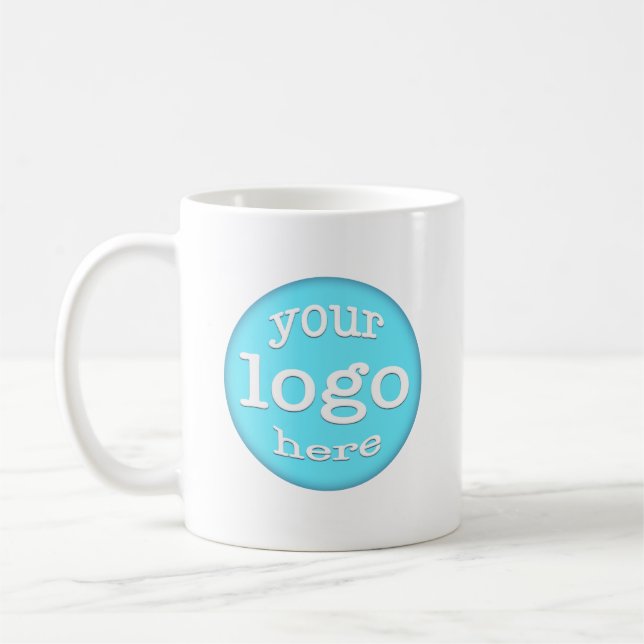 Logo d'entreprise personnalisée Mug de café de mar (Gauche)