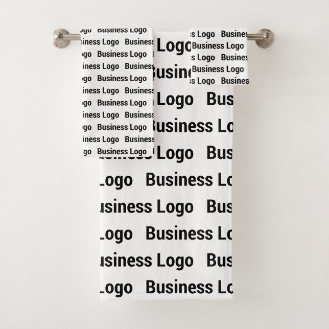 Logo d'entreprise promotionnel Motif noir blanc (En situation)