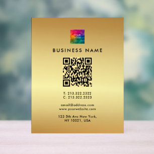 Logo d'entreprise QR Code Gold Modèle Glamor
