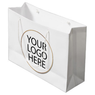 Logo d'entreprise   Sacs d'achat personnalisés ave