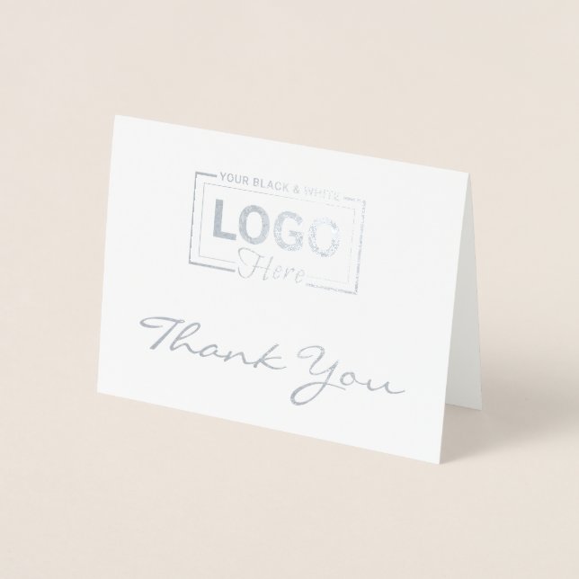 Logo d'entreprise Silver Foil Merci Cartes (Devant)