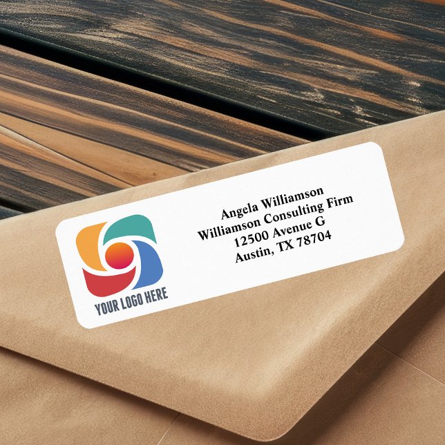 Logo d'entreprise simple personnalisé Adresse de r (Créateur téléchargé)