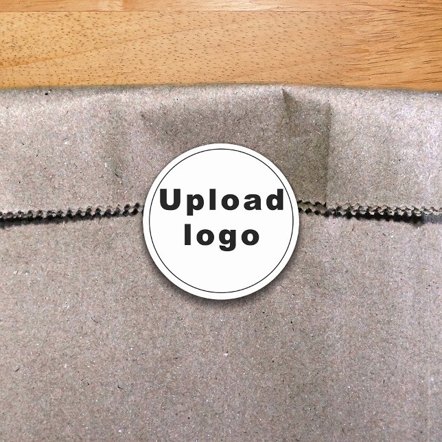 Logo d'entreprise sur Sticker en forme ronde (Créateur téléchargé)