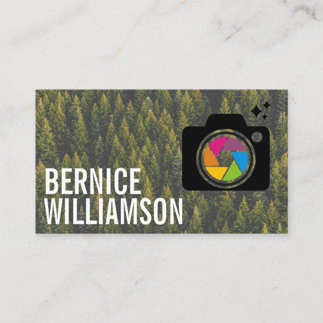 Logo des lentilles de caméra | Carte de visite for (Devant)