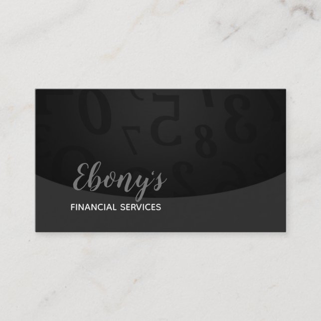 Logo des services financiers cartes de visite (Devant)