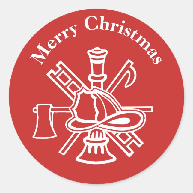 Logo d'incendie Stickers de Noël pour la personnal (Devant)