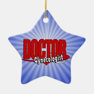 LOGO DOCTOR GYNECOLOGIST CERAMIC ORNAMENT