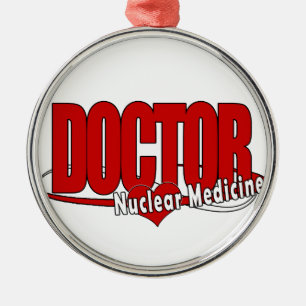 LOGO DOCTOR NUCLEAR MEDICINE METAL ORNAMENT