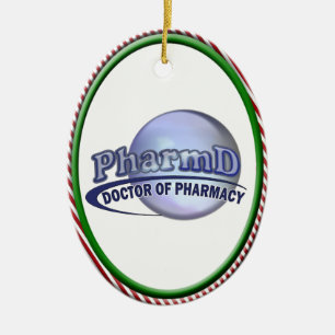 LOGO - DOCTOR OF PHARMACY CERAMIC ORNAMENT