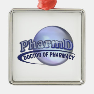 LOGO - DOCTOR OF PHARMACY METAL ORNAMENT