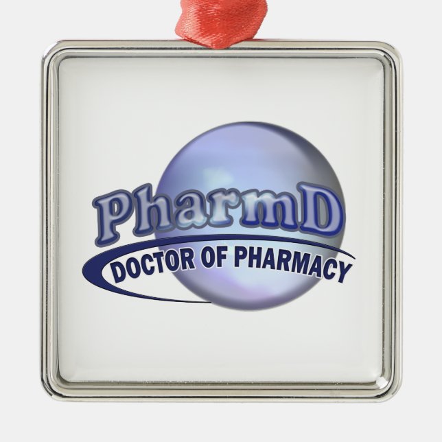 LOGO - DOCTOR OF PHARMACY METAL ORNAMENT (Front)