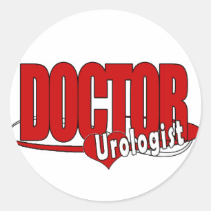 LOGO DOCTOR UROLOGIST CLASSIC ROUND STICKER