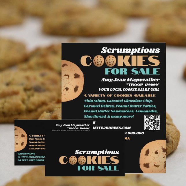Logo Double Cookies, Carte de collecte de fonds po (Créateur téléchargé)