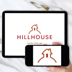 Logo Download House On Hill House & Home Brand Invitation