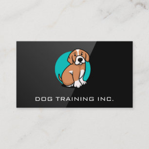 Logo du chien K9 Black Gloss Logo Carte de visit