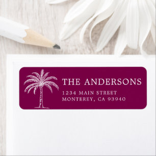 Logo du Mariage Monogramme personnalisé Palm Tree