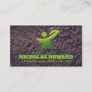 Logo du pouce vert Carte de visite de sol