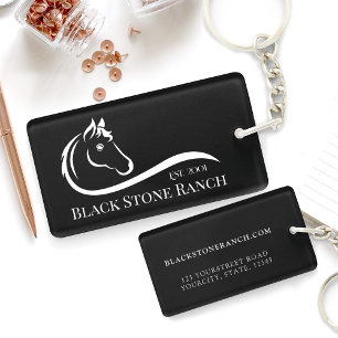 Logo du ranch pour chevaux Adresse de marque éques