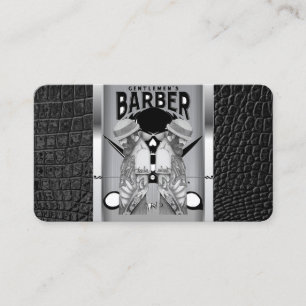 Logo du salon de coiffure / carte de visite crâne