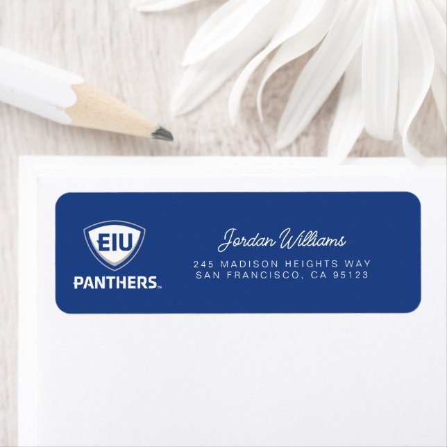 Logo Eastern Illinois Panthers Shield & Wordmark (En situation)
