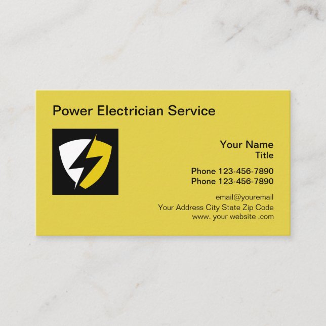 Logo électronique Modèle Carte de visite moderne (Devant)