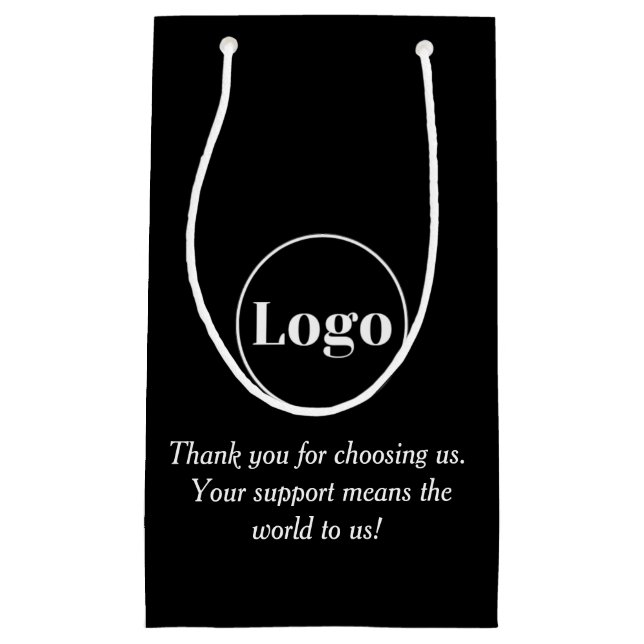 Logo élégant Sac noir pour petites entreprises (Devant)