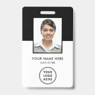 Logo Employee Photo ID Black Badge