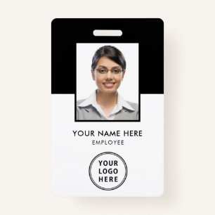 Logo Employee Photo ID Black Badge
