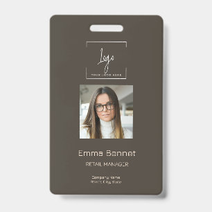 Logo Employee Photo ID Company  Badge