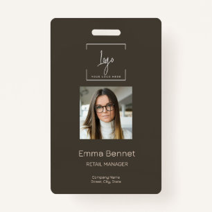 Logo Employee Photo ID Company  Badge