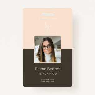 Logo Employee Photo ID Company  Badge