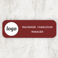 Logo Employee Staff Dark Red Business