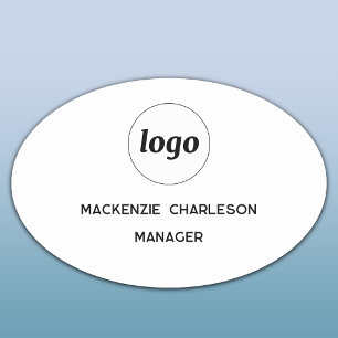Logo Employee Staff Magnetic or Pin Name Tag