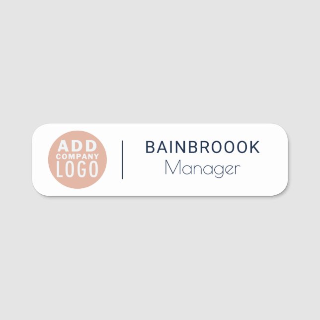 Logo Employees Name and Title Conference ID Tag (Front)